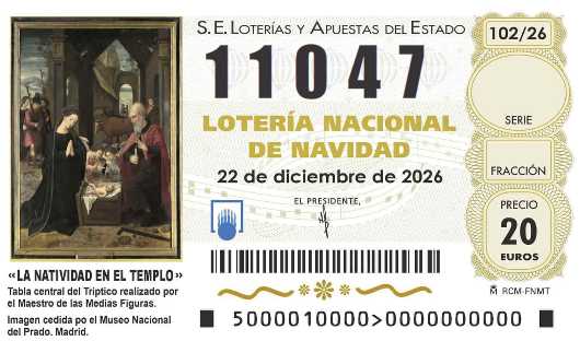 Décimo de lotería 11047