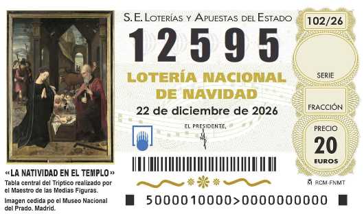 Décimo de lotería 12595