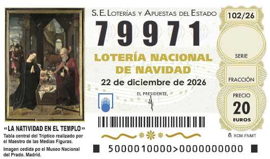 Décimo de lotería 79971